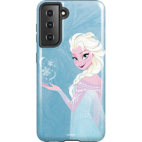 Disney Frozen Ice Blue Elsa Art Galaxy S21 5G Pro Case
