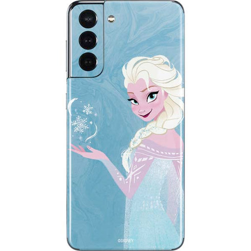 Disney Frozen Ice Blue Elsa Art Galaxy S21 5G Skin