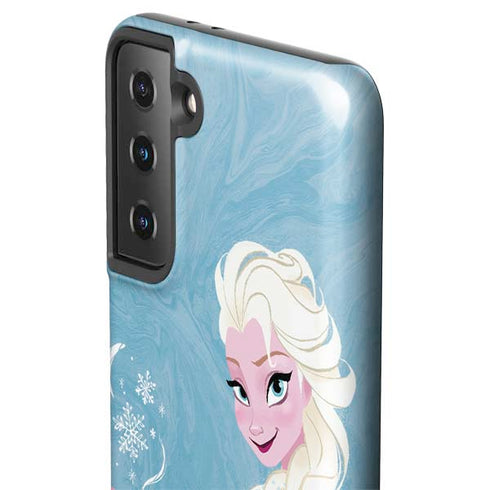 Disney Frozen Ice Blue Elsa Art Galaxy S21 FE Pro Case