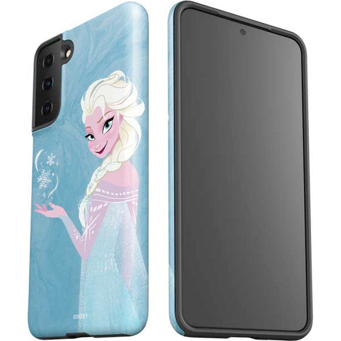 Disney Frozen Ice Blue Elsa Art Galaxy S21 Plus 5G Pro Case