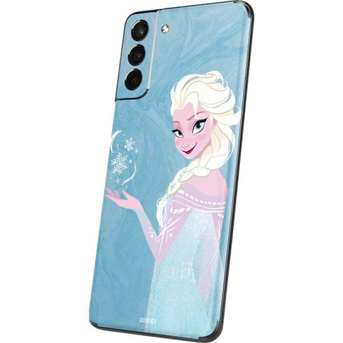 Disney Frozen Ice Blue Elsa Art Galaxy S21 Plus 5G Skin