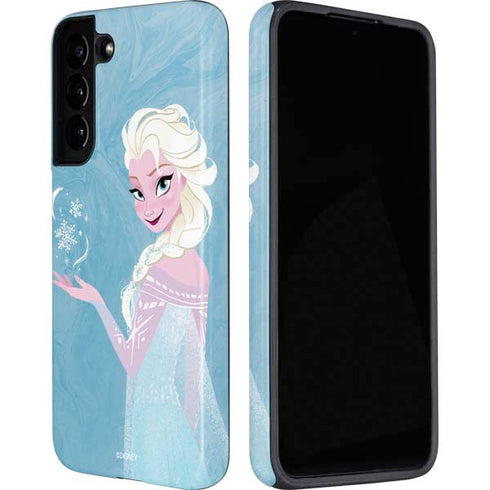 Disney Frozen Ice Blue Elsa Art Galaxy S22 Plus Pro Case