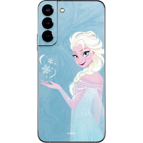 Disney Frozen Ice Blue Elsa Art Galaxy S22 Plus Skin