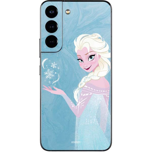 Disney Frozen Ice Blue Elsa Art Galaxy S22 Skin