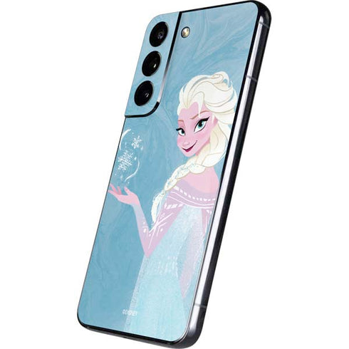 Disney Frozen Ice Blue Elsa Art Galaxy S22 Skin