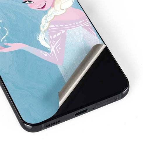 Disney Frozen Ice Blue Elsa Art Galaxy S22 Skin