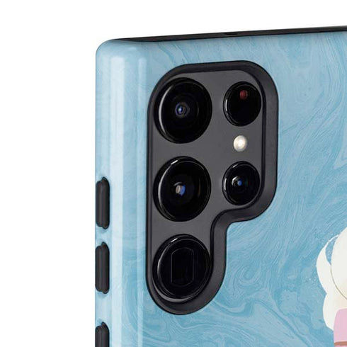 Disney Frozen Ice Blue Elsa Art Galaxy S22 Ultra Pro Case
