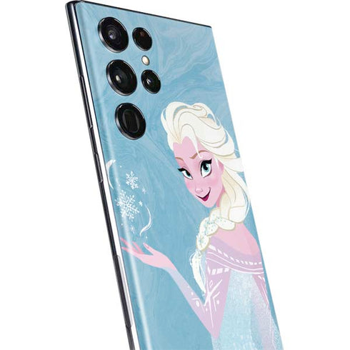 Disney Frozen Ice Blue Elsa Art Galaxy S22 Ultra Skin