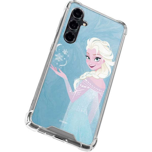 Disney Frozen Ice Blue Elsa Art Galaxy S23 FE Clear Case