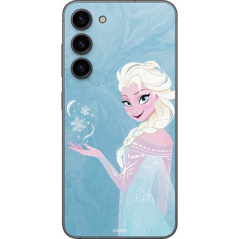 Disney Frozen Ice Blue Elsa Art Galaxy S23 Plus Skin