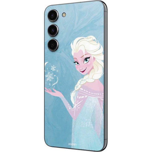 Disney Frozen Ice Blue Elsa Art Galaxy S23 Plus Skin