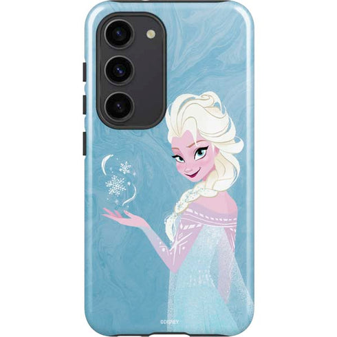 Disney Frozen Ice Blue Elsa Art Galaxy S23 Pro Case