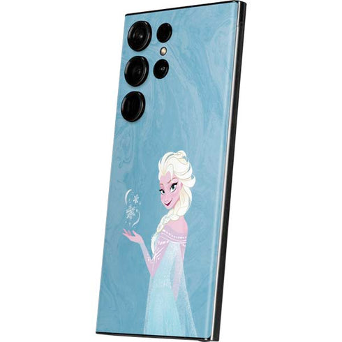 Disney Frozen Ice Blue Elsa Art Galaxy S23 Ultra Skin