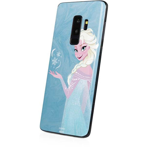 Disney Frozen Ice Blue Elsa Art Galaxy S9 Plus Skin