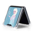 Disney Frozen Ice Blue Elsa Art Galaxy Z Flip5 5G Clear Case
