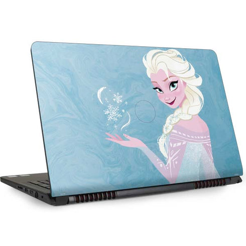 Disney Frozen Ice Blue Elsa Art Dell Inspiron Skin