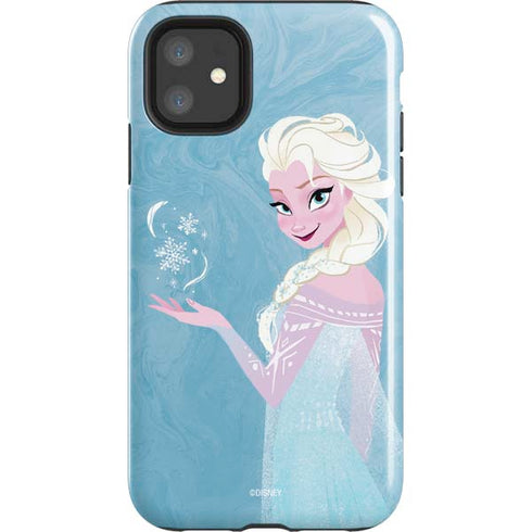 Disney Frozen Ice Blue Elsa Art iPhone 11 Impact Case