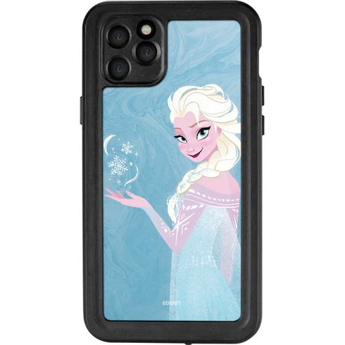 Disney Frozen Ice Blue Elsa Art iPhone 11 Pro Max Waterproof Case