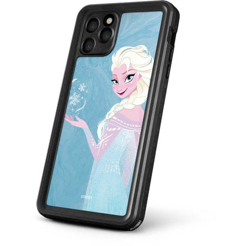 Disney Frozen Ice Blue Elsa Art iPhone 11 Pro Max Waterproof Case