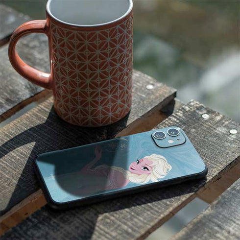 Disney Frozen Ice Blue Elsa Art iPhone 11 Skin