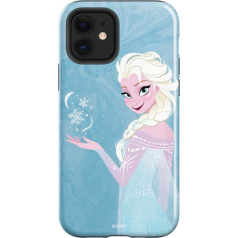 Disney Frozen Ice Blue Elsa Art iPhone 12 Impact Case