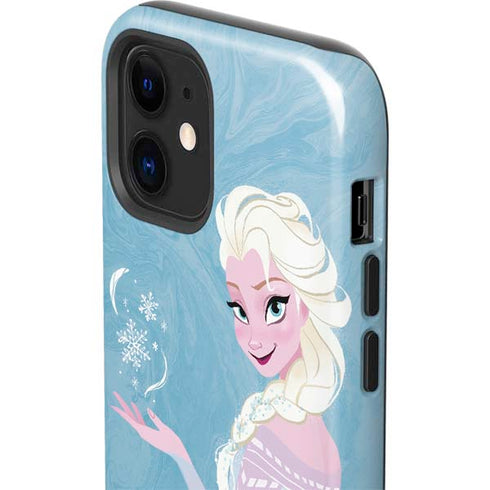 Disney Frozen Ice Blue Elsa Art iPhone 12 Impact Case