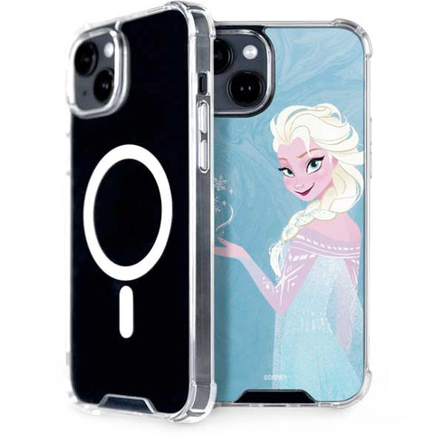 Disney Frozen Ice Blue Elsa Art iPhone 13 MagSafe Case