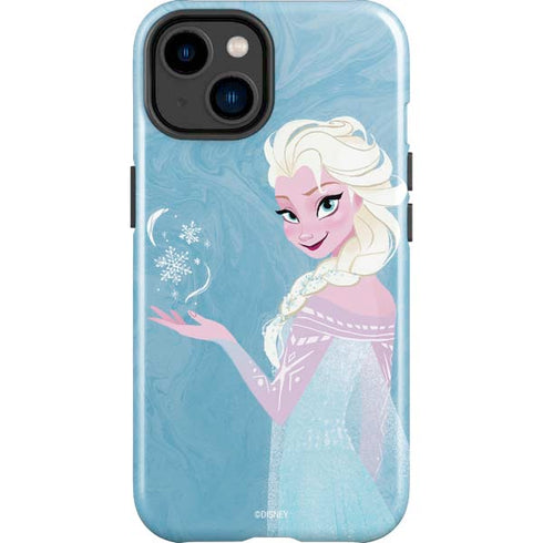 Disney Frozen Ice Blue Elsa Art iPhone 14 Plus Impact Case