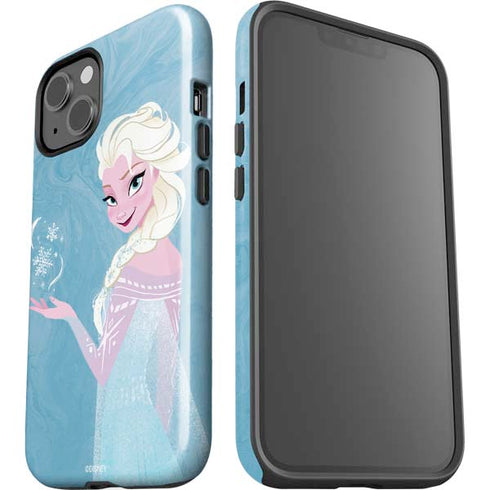 Disney Frozen Ice Blue Elsa Art iPhone 15 Plus Impact Case