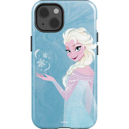 Disney Frozen Ice Blue Elsa Art iPhone 15 Impact Case