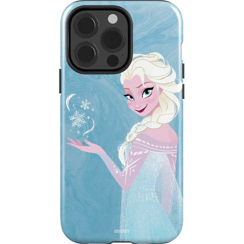 Disney Frozen Ice Blue Elsa Art iPhone 15 Pro Impact Case