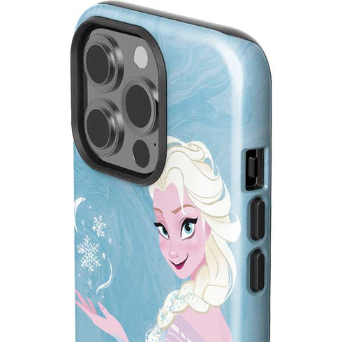 Disney Frozen Ice Blue Elsa Art iPhone 15 Pro Impact Case