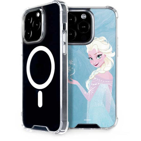 Disney Frozen Ice Blue Elsa Art iPhone 14 Pro MagSafe Case
