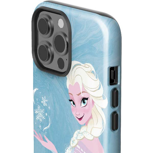 Disney Frozen Ice Blue Elsa Art iPhone 15 Pro Max Impact Case