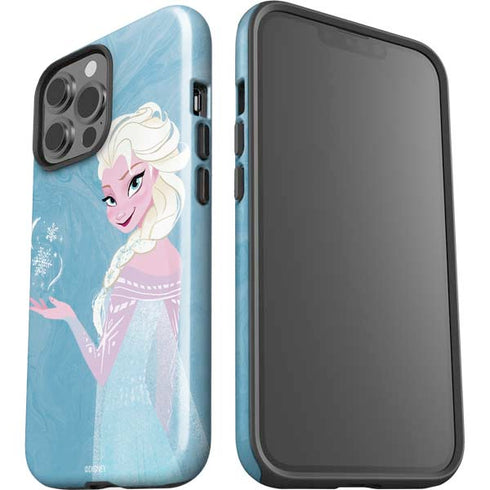 Disney Frozen Ice Blue Elsa Art iPhone 15 Pro Max Impact Case