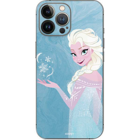 Disney Frozen Ice Blue Elsa Art iPhone 14 Pro Max Skin