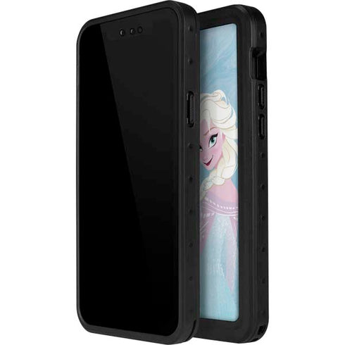 Disney Frozen Ice Blue Elsa Art iPhone 14 Pro Max Waterproof Case