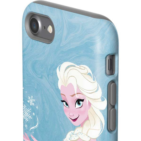 Disney Frozen Ice Blue Elsa Art iPhone SE (2nd & 3rd Gen) Pro Case