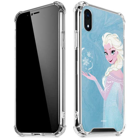 Disney Frozen Ice Blue Elsa Art iPhone XR Clear Case