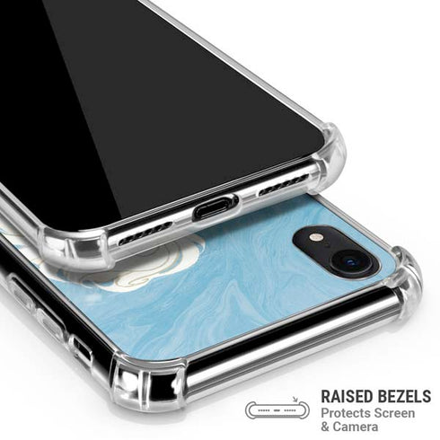 Disney Frozen Ice Blue Elsa Art iPhone XR Clear Case