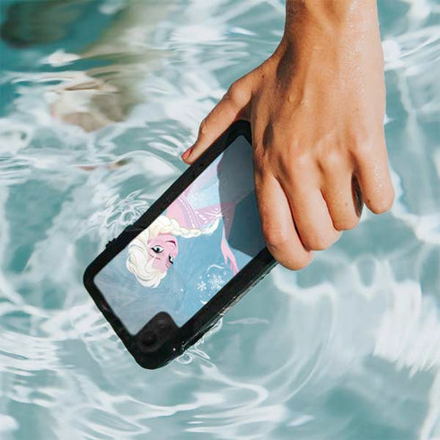 Disney Frozen Ice Blue Elsa Art iPhone XR Waterproof Case