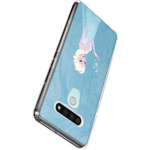 Disney Frozen Ice Blue Elsa Art LG Stylo 6 Clear Case