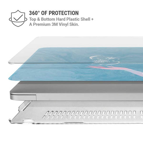 Disney Frozen Ice Blue Elsa Art MacBook Air 15in (2023-2025) Case plus Skin