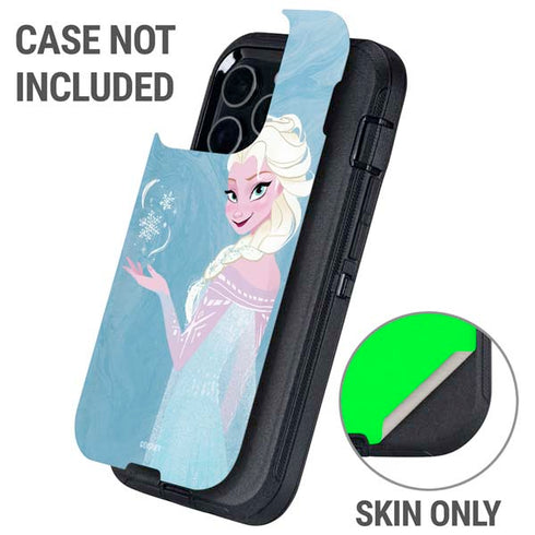 Disney Frozen Ice Blue Elsa Art Otterbox Defender iPhone Skin