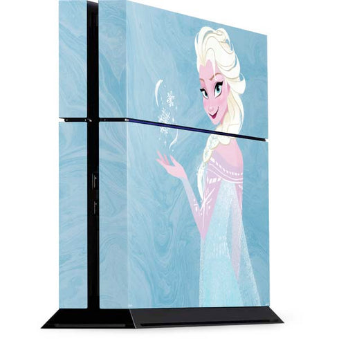 Disney Frozen Ice Blue Elsa Art PS4 Console Skin