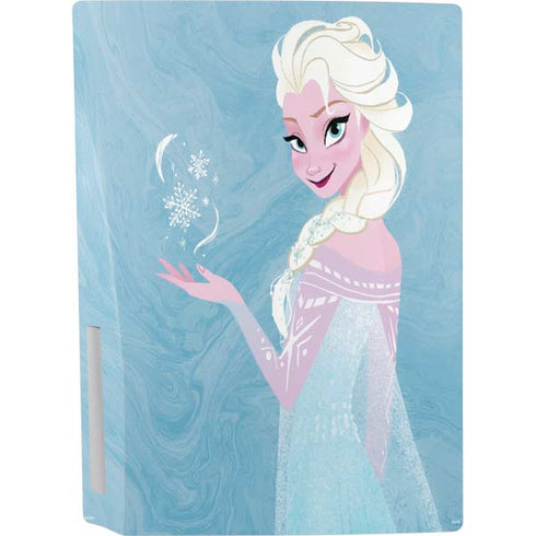 Disney Frozen Ice Blue Elsa Art PS5 Console Skin