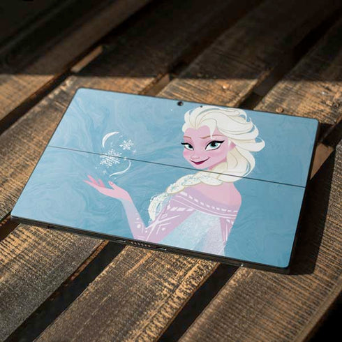 Disney Frozen Ice Blue Elsa Art Surface Pro 7 Skin