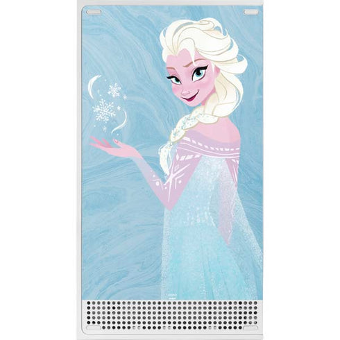 Disney Frozen Ice Blue Elsa Art Xbox Series S Console Skin