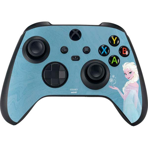 Disney Frozen Ice Blue Elsa Art Xbox Series X Controller Skin