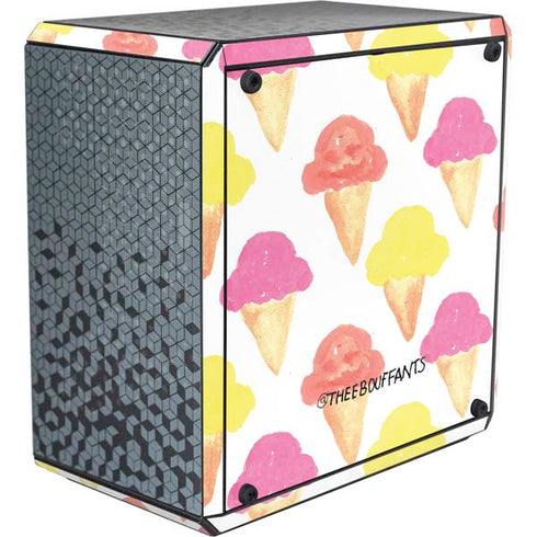 Bouffants and Broken Hearts Ice Cream Cooler Master MasterBox Q300L Mini Tower Skin